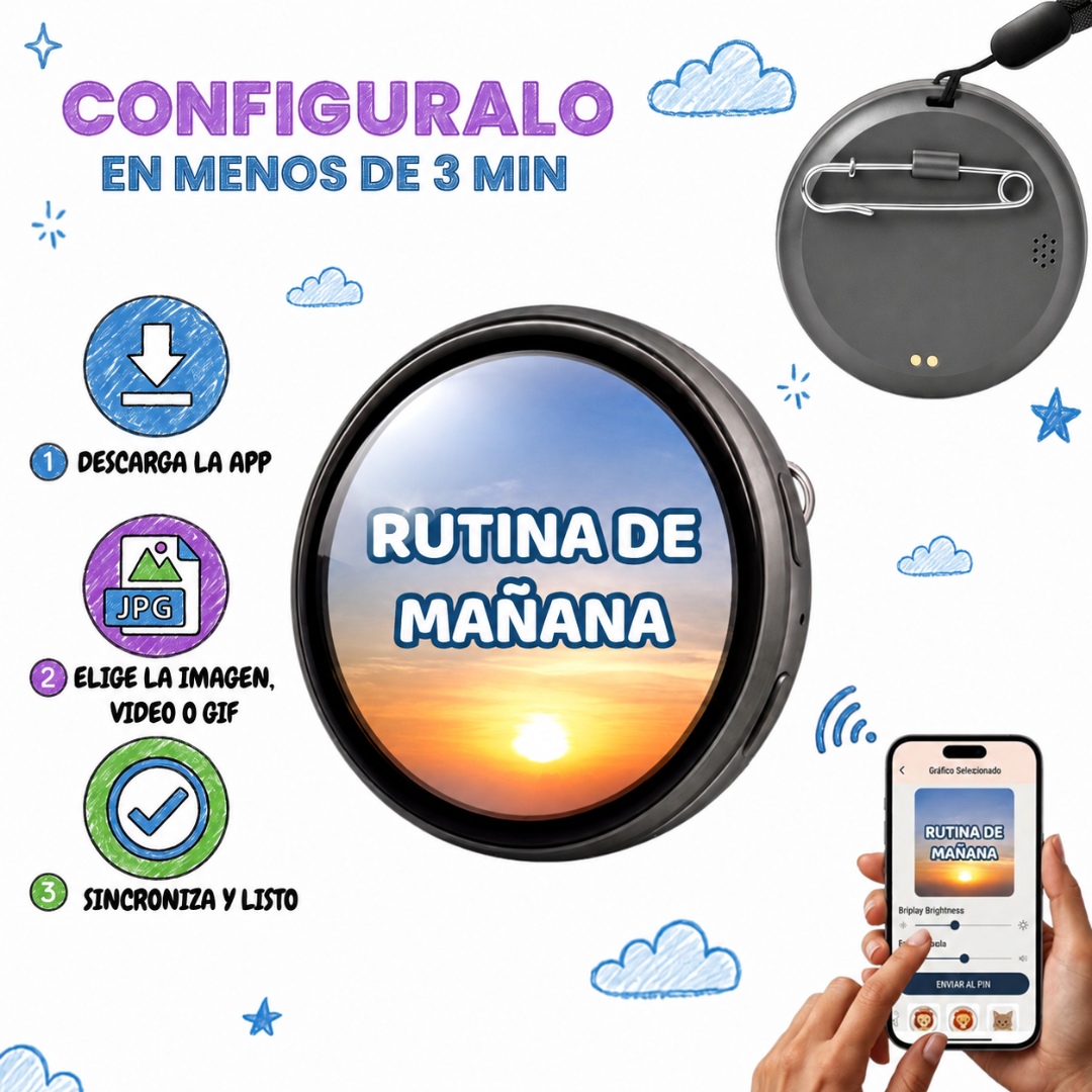 PictoTalk® - Pin de Conexión y Apoyo Visual